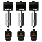 3-Pack 0.6mm Bamboo H2D/H2S/H2C/P2S/X2D Hotend Kit with Silicone Sock, Hardened Steel Nozzle Replacement Parts for Bambu Lab H2 Series/P2S/X2D 3D Printer, Fast Printing Nozzles for Large Model