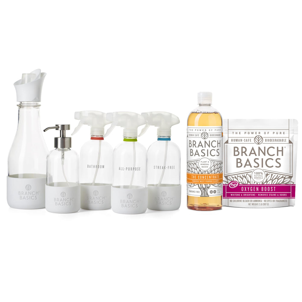 Basic Branch Cleaner Branch Basics Premium Starter Kit in Glass: All Purpose Cleaner, Glass ...
