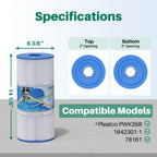 TOREAD PWK35B Replaces Hot Springs Limelight Series Spa Filters, Compatible with Watkins 1642301-1, 78161, 78286, PWK35B, Filbur FC-3921, 35 sq. ft 2pack