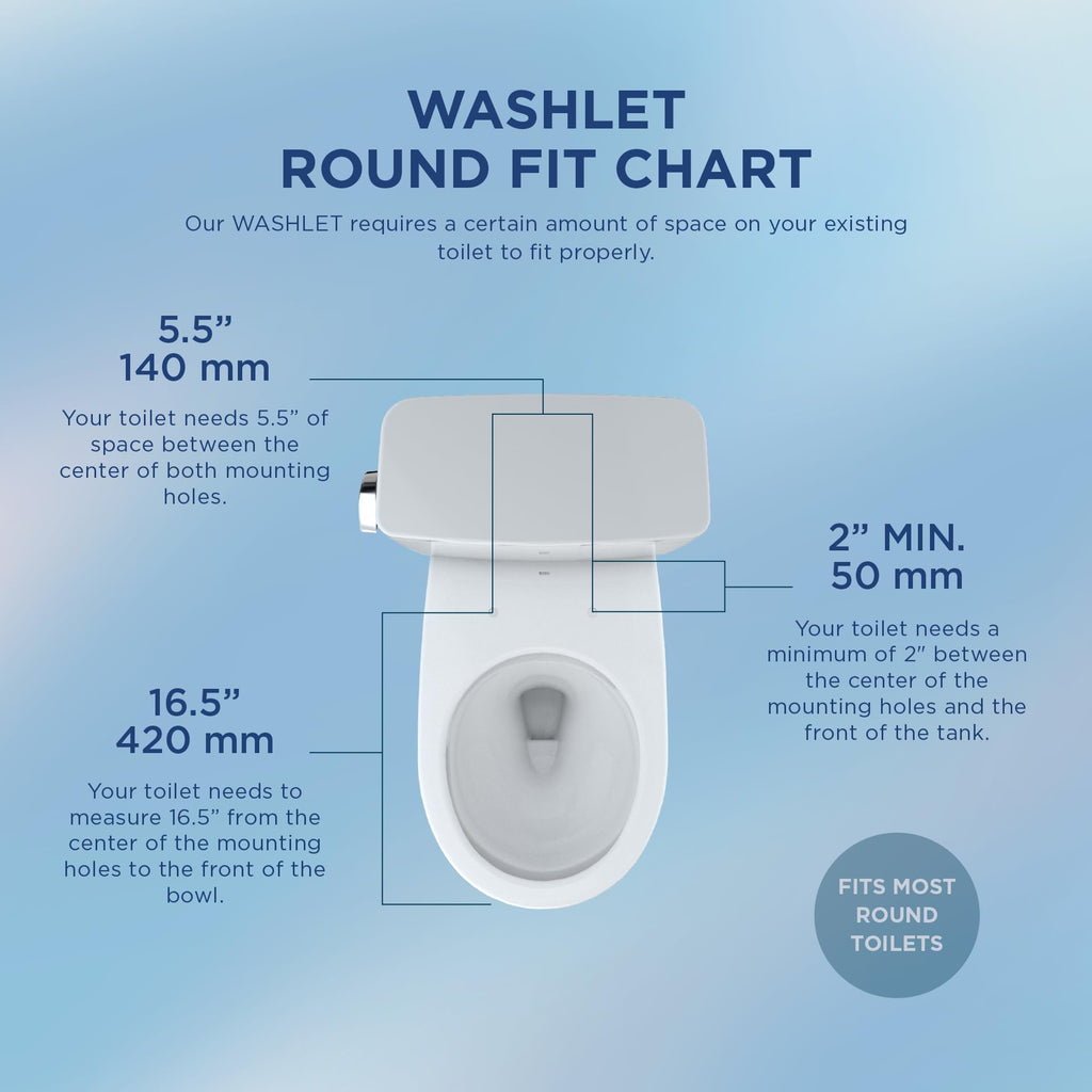 TOTO® WASHLET® S2 Electronic Bidet Toilet Seat with Instantaneous Water Heating, PREMIST and EWATER+ Wand Cleaning, Round, Cotton White - SW3345#01