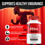 Max Vitalize for Men, Advanced MaxVitalize Natural Pills - Maximum Strength Formula, Max Vitalize Reviews - 1 Pack - 60 Capsules