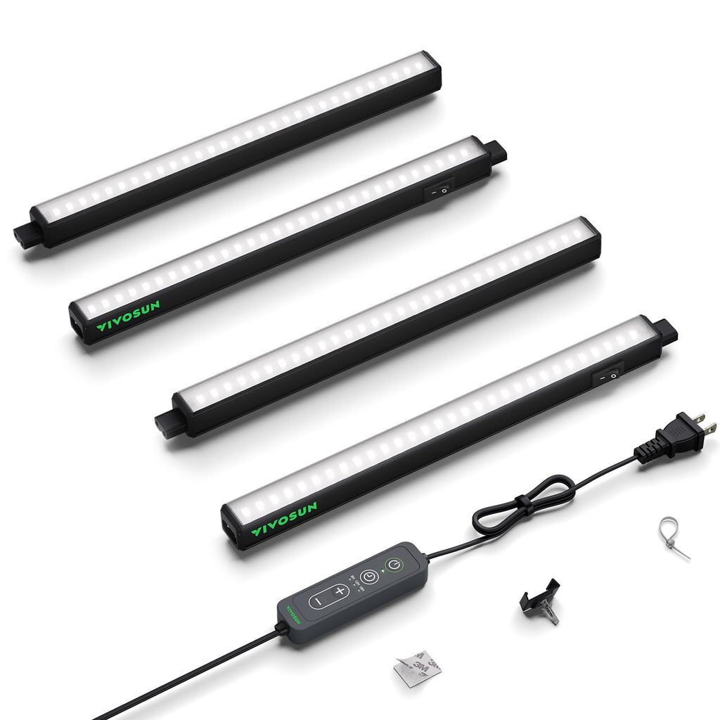 VIVOSUN T5 Grow Lights for Indoor Plants, 5000K Full Spectrum, 1FT