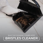 O-Cedar Indoor & Outdoor Strong Sweep Broom & Brush Bundle | Heavy Duty Bristles Remove 99% of Dust & Dirt in One Sweep | Step-On Dust Pan | Safe for Hardwoods, Powerful on Outdoor Debris
