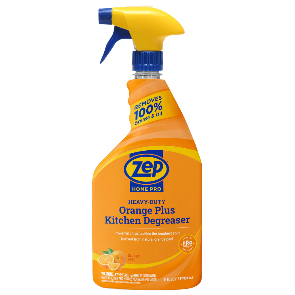 Zep Home Pro Orange Plus Kitchen Degreaser - 24 Fl. Oz. - R49506 - Pro Trusted Cleaning Power: Now in Refreshing Scents & Family Friendly Formulas (6)…