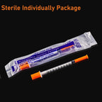1ml Syringe with Cap, 31G 1/4" 6mm 1cc Syringes, Pack of 20