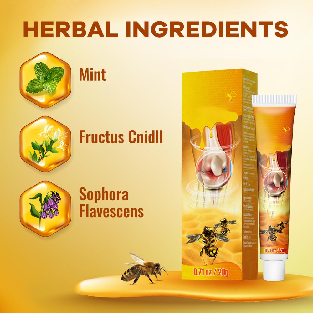 6 Pack Beevenom New Zealand Bee Venom Gel, Bee Venom Cream New Zealand Gel Joint Cream of Neck, Knee, Shoulder, Waist, Leg TW23 FEDRUGAO-1207-1