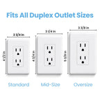 Sleek Socket Original & Patented Ultra-Thin Outlet Concealer with Cord Concealer Kit, Flat Extension Cord with Multi Outlets Power Strip, Ideal for Home Improvement, Hide Bulky and Messy Cords