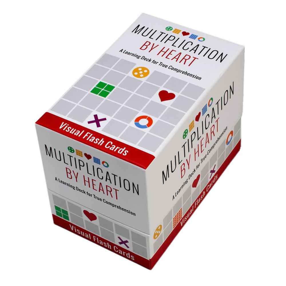 Math for Love Multiplication by Heart Visual Flash Cards for Multiplication fact Mastery in Five Minutes a Day