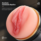 Male Masturbator,Kingdemer Realistic Pocket Pussy Vagina Textured with 7.5in Depth Lifelike Soft and Fleshy Texture,Penis Training Masturbators Sex Machine Toy for Men