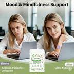 JIATUHAN Dopamine Patches Extra Strength – Mood Support, Calm & Focus – Stress Relief with Mucuna & 5-HTP – Plant-Based, Vegan – 60 Patches (2 Month Supply)
