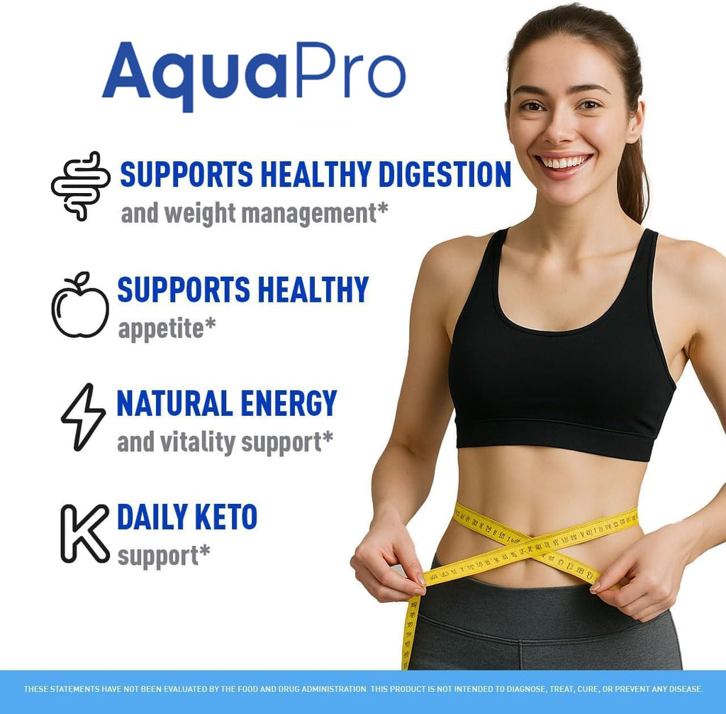 Aqua Pro Advanced Capsules - Official Advanced Support Supplement All Natural Premium Formula Daily Support Capsule for Overall Health & Wellness, 60 Capsules for 1 Month