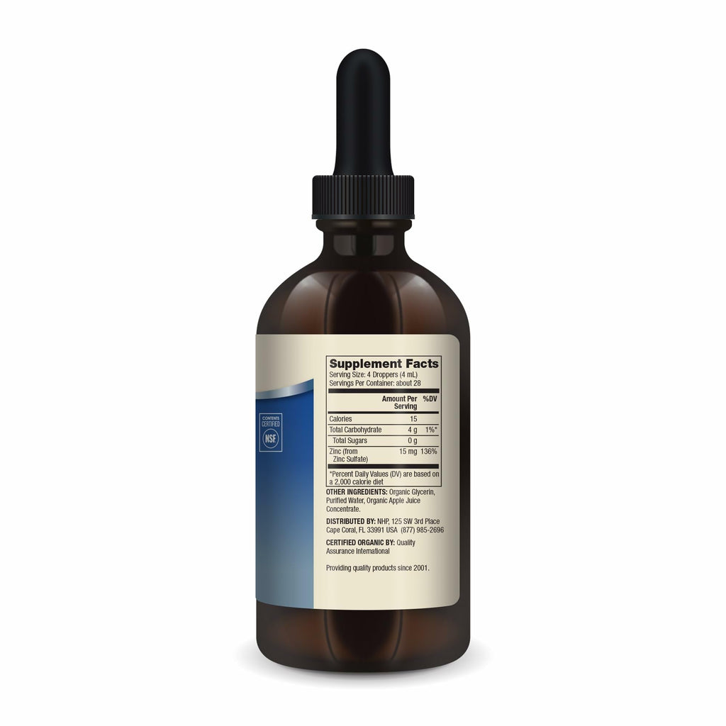 Dr. Mercola Zinc Liquid Drops - Supports Immune & Organ Health - 15 mg Organic Zinc Liquid Drops - USDA Organic - NSF Certified - Non-GMO, Gluten-Free & Soy-Free - 3.88 fl oz (3 Pack)