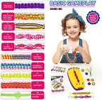 Friendship Bracelet Making Kit Toys, Ages 7 8 9 10 11 12 Year Old Girls Gifts Ideas, Birthday Present for Teen Girl, Arts and Crafts String Maker Tool, Bracelet DIY, Kids Travel Activity Set