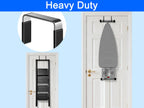 Mars-Rock Single Over Door Steel Hooks 4 Pack Fit 1-3/8" Door 5.5" Black