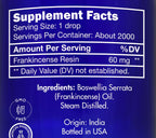 Frankincense Essential Oil, Food Grade, for Face, Dark Circles – 100% Pure, Frankincense, Resin, Oil, Boswellia Serrata, Edible, by Zongle Therapeutics, 4 OZ