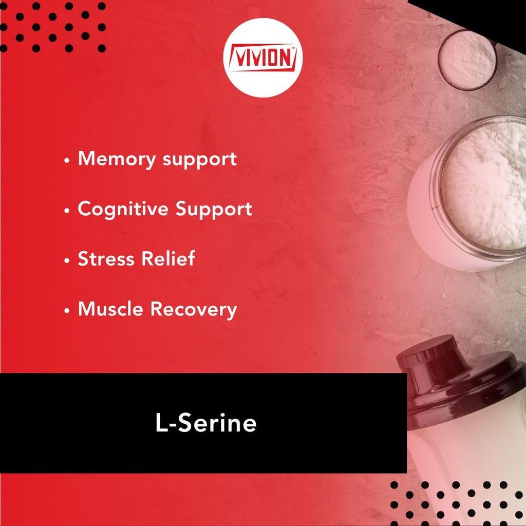L‑Serine Powder - 1000 Grams - Amino Acid - Powdered for Manufacturing Cognitive Health & Cellular Support Tablet Capsule Formulations - 1 kg (2.2 lb)