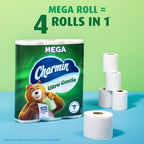Charmin Ultra Gentle Toilet Paper, 24 Mega Rolls (Equivalent to 96 Regular Rolls),White