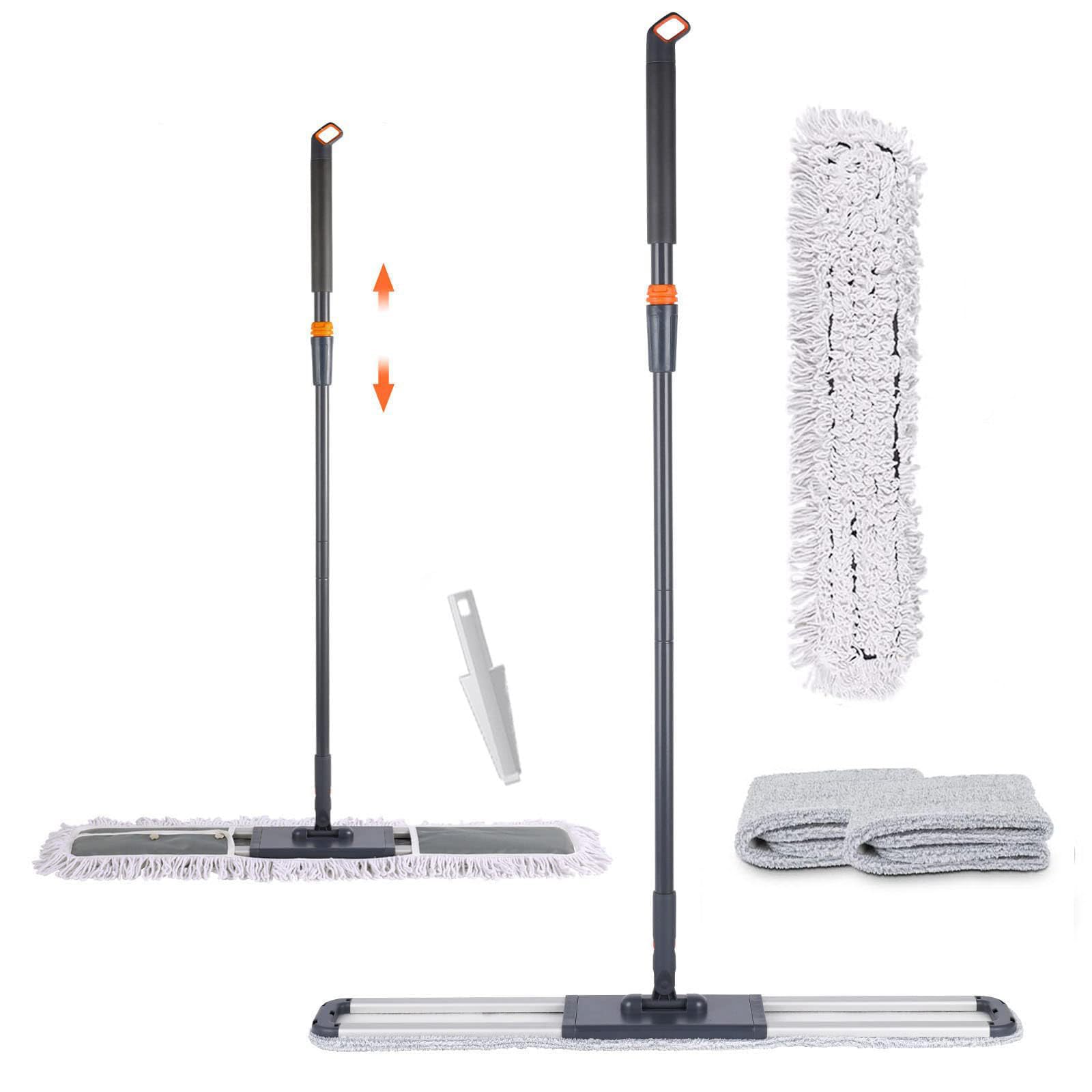 Large Dust Mop Wet Mop with 36 inch Mop Cloth for Commercial Industrial Use