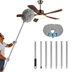 Storystore Ceiling Fan Cleaner Duster - Adjustable Duster with Extension Pole,Dusters for Cleaning Fan Blade, Walls and Cobweb (7FT/Grey)