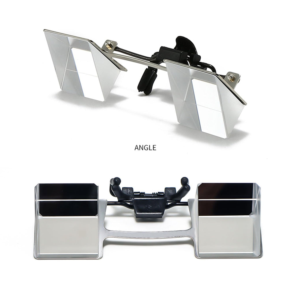 CHANGAR Clip on Lazy Glasses for Myopia People，Look Down Prism Glasses for Crocheting Knitting，Laying Down Reading Glasses in Bed Sofa，lazy Reading Glasses for Bedridden Lying Down Watching Reading