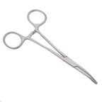 SURGICAL ONLINE 2-Piece Curved & Straight 7" Hemostat Set - Stainless Steel Locking Tweezer Clamps - Ideal Hemostats for Nurses, Fishing Forceps, Crafts and Hobby