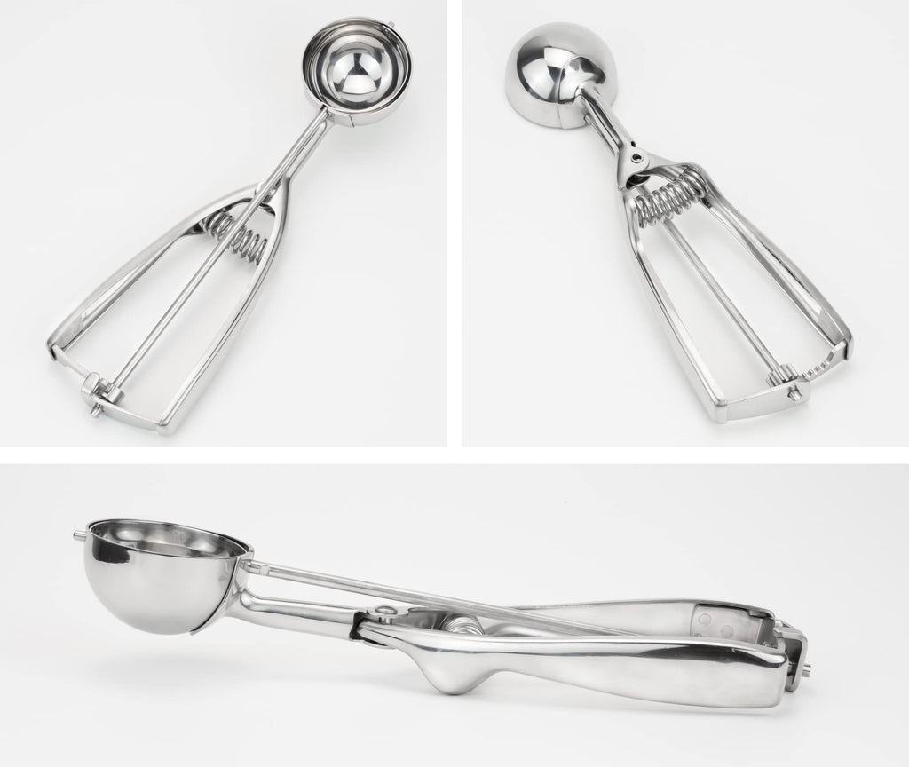 Solula 18/8 Stainless Steel Scoop, 2.3 Tablespoon Cupcake Muffin Batter Dispenser