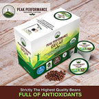 Peak Performance Organic Decaf Coffee Pods. Low Acid K-CUP Keurig Compatible High Altitude USDA Organic Decaf Coffee. Fair Trade Beans Medium Roast Single Serve Decaffeinated 24 Count Recyclable Cups