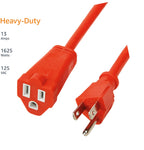 Amazon Basics 50-Foot 3-Prong Indoor/Outdoor Extension Cord, Heavy-Duty, 13 Amps, 1625 Watts, 125 VAC, Orange