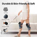 IKEEPFIT Cordless Knee Massager with Heat Vibration for Pain Relief, MAXwarm 4.0[2026 Upgraded] - Electric Heated Knee Brace with 5 Heat Levels and 3 Massage Mode, Gifts for Men Women (Grey, Pair)
