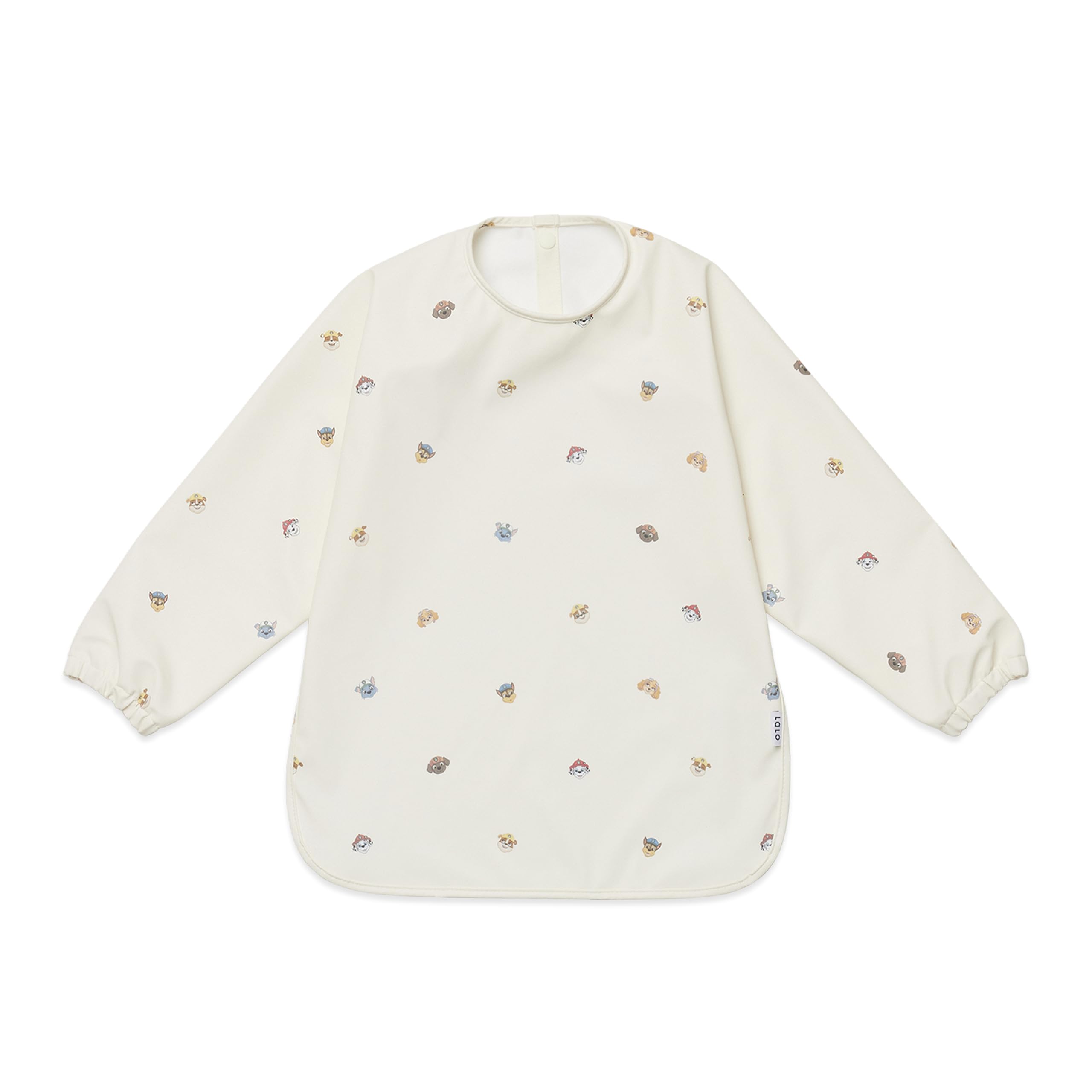 Lalo PAW Patrol Art Smock - Painting Apron For Children - Kids Smock With Long Sleeves and Easy to Clean - 100% Recycled Polyester - Waterproof for Ages 2 And Up - Toddler Painting Smock - Oatmeal