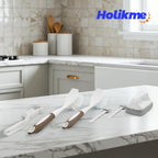 Holikme Dish Brush Cleaning Brush Set for Cleaning Groove Gap,Brown
