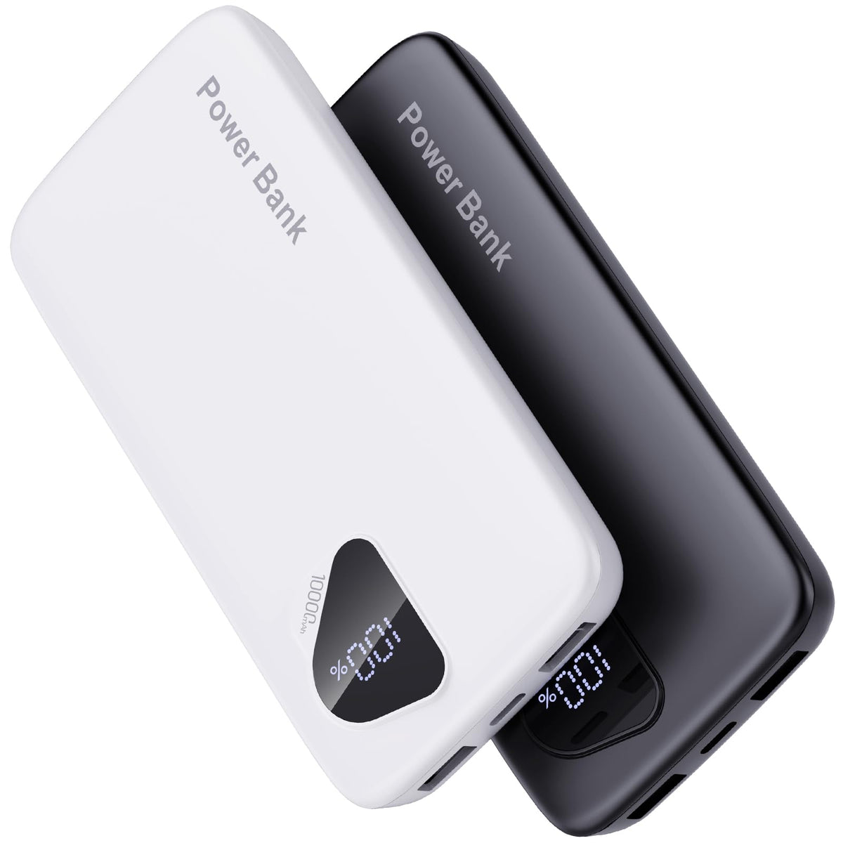 2026 2-Pack 10000mAh Portable Charger Battery Pack with Built in Cables