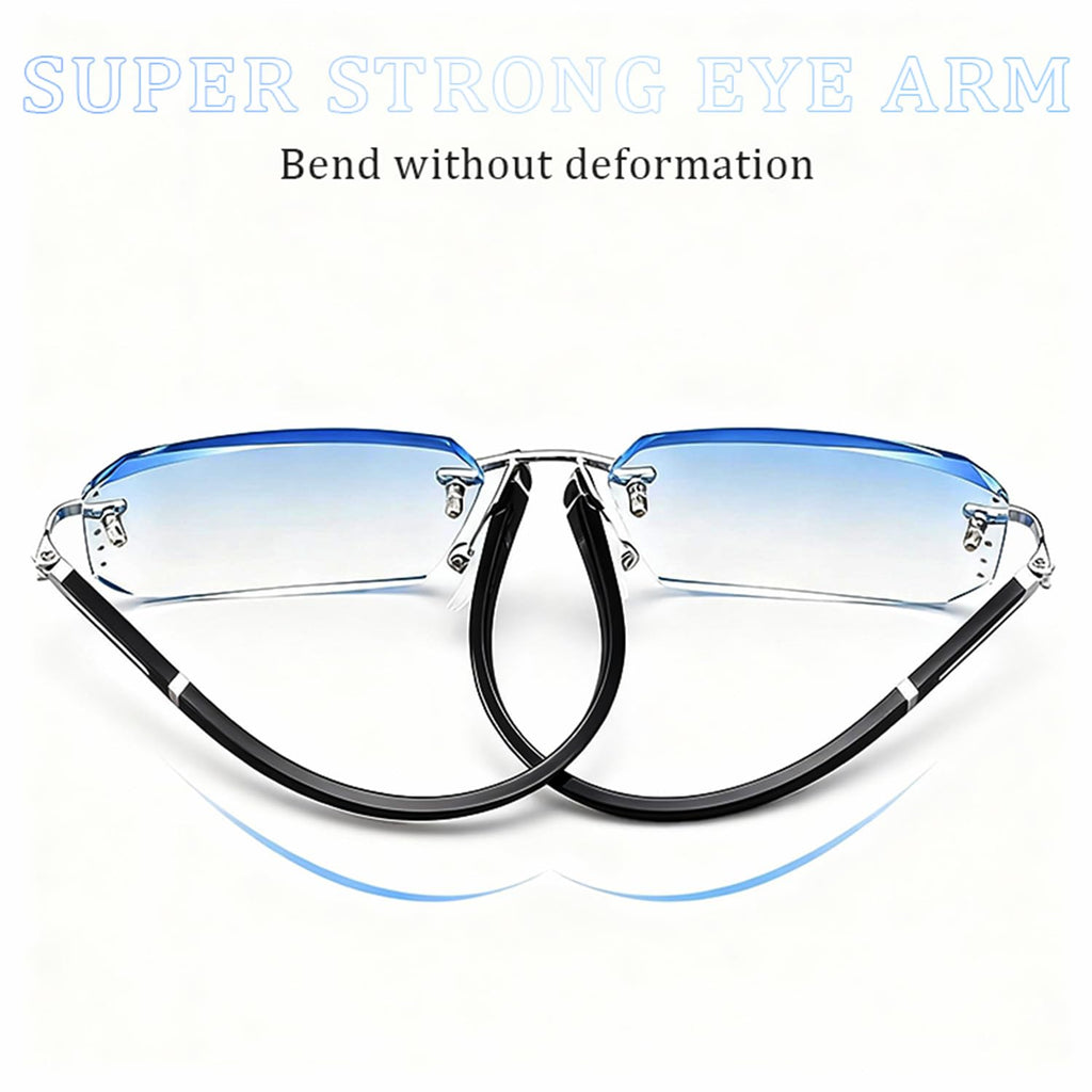 2026 New Clarity Blue Glasses, Clarity Multifunctional Smart Blue Glasses, Automatic Adjustment Eye Reading Glass for Men/Women with Case and Glasses Cloth