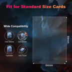 3000 Pack Card Sleeves Clear, Perfect Fit Inner Sleeves Ideal for Double-sleeving, Trading Card Sleeve Compatible with MTG, PKM, TCG and Gaming Cards (60 Microns)