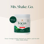 PURE Focus + Energy Tub Drink Mix | Natural Caffeine & Antioxidants from Botanicals | Supports Alertness, Clarity & Energy | Zero Sugar, No Artificial Sweeteners | 9.5 oz | Watermelon Flavor
