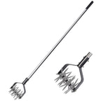 BARAYSTUS Rotary Cultivator Garden Tool, Adjustable Hand Tiller 29.7-57in