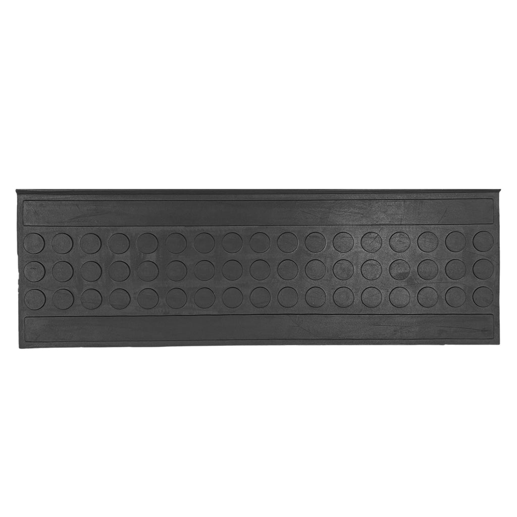 Ottomanson Outdoor Rubber Stair Treads – Coin Heavy-Duty Non-Slip Stair Mats – Best Grip on Concrete, Brick & Textured Step – Fastening Recommended for Wooden & RV Steps, Pack of 5