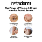 Vitamin K Cream-Revitalizing Formula with Arnica for the Appearance of Brusing, Spider Veins, Broken Capillaries, Uneven Tone & Dark Spot – Under Eye Cream for the Look of Dark Circles & Puffiness