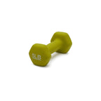 Amazon Basics Neoprene Dumbbell Hand Weights, 5 Pounds, Pair, Green