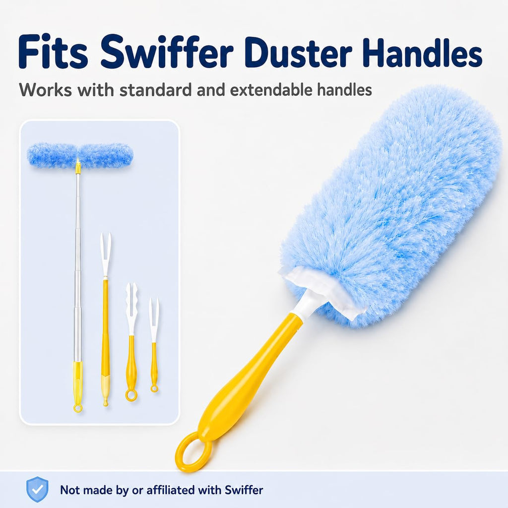 Duster Refills Compatible with Swiffer Duster Handles, 20 Count, 1 Handle