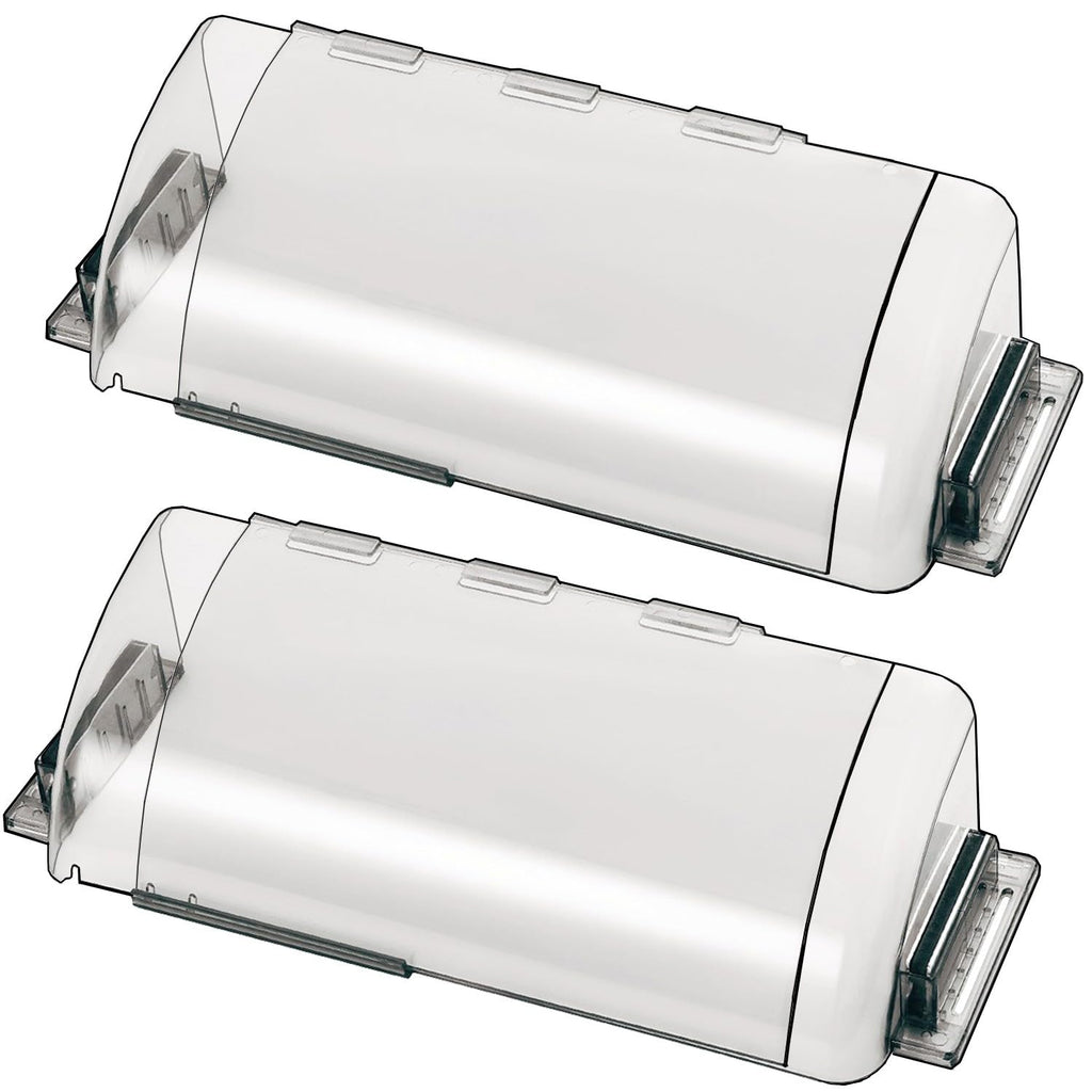 Wea&Hea 2 Pack Magnetic Air Vent Deflector, 9"-15.5" Adjustable Vent Cover with Optimized Ferrite Magnets for Ceiling/Floor/Wall Registers - Clear Heat/AC Deflector for Under Furniture & Home Comfort