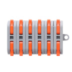 XHF 60 Pcs Yellow Conductor Compact Connectors Lever Nuts, Electrical Wire Terminals for Any Circuit Inline Splices 28-12 AWG (SPL-1)