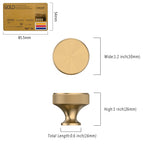 Coinkoly Champagne Bronze Knurled Cabinet Knobs Round Drawer Pulls 10 Pack