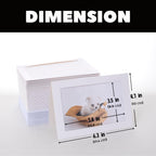 50 Sets Photo Frame Cards with Envelopes 4x6 Paper Picture Frames Bulk