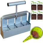 2 Inch 4-Cell Handheld Heavy Duty Soil Block Maker for Seed Starting