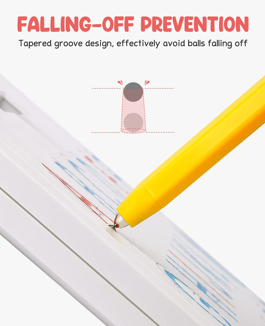 GAMENOTE Double Sided Magnetic Letter Board - 2 in 1 Alphabet Magnets Tracing Board for Toddlers ABC Letters Uppercase & Lowercase Practicing Learning Education Toys