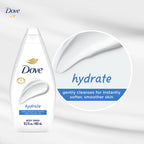 Dove Body Wash, Hydrate 6-Pack – Moisturizing Cleanser for Smooth, Soft Skin, 15.22 Oz Ea