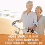 Garden of Life Organics Extra Strength Turmeric Inflammatory Response 120 Tablets-100Mg Curcumin (95% Curcuminoids) Black Pepper, Probiotics, Organic Non-GMO Vegan Gluten Free Herbal Supplement