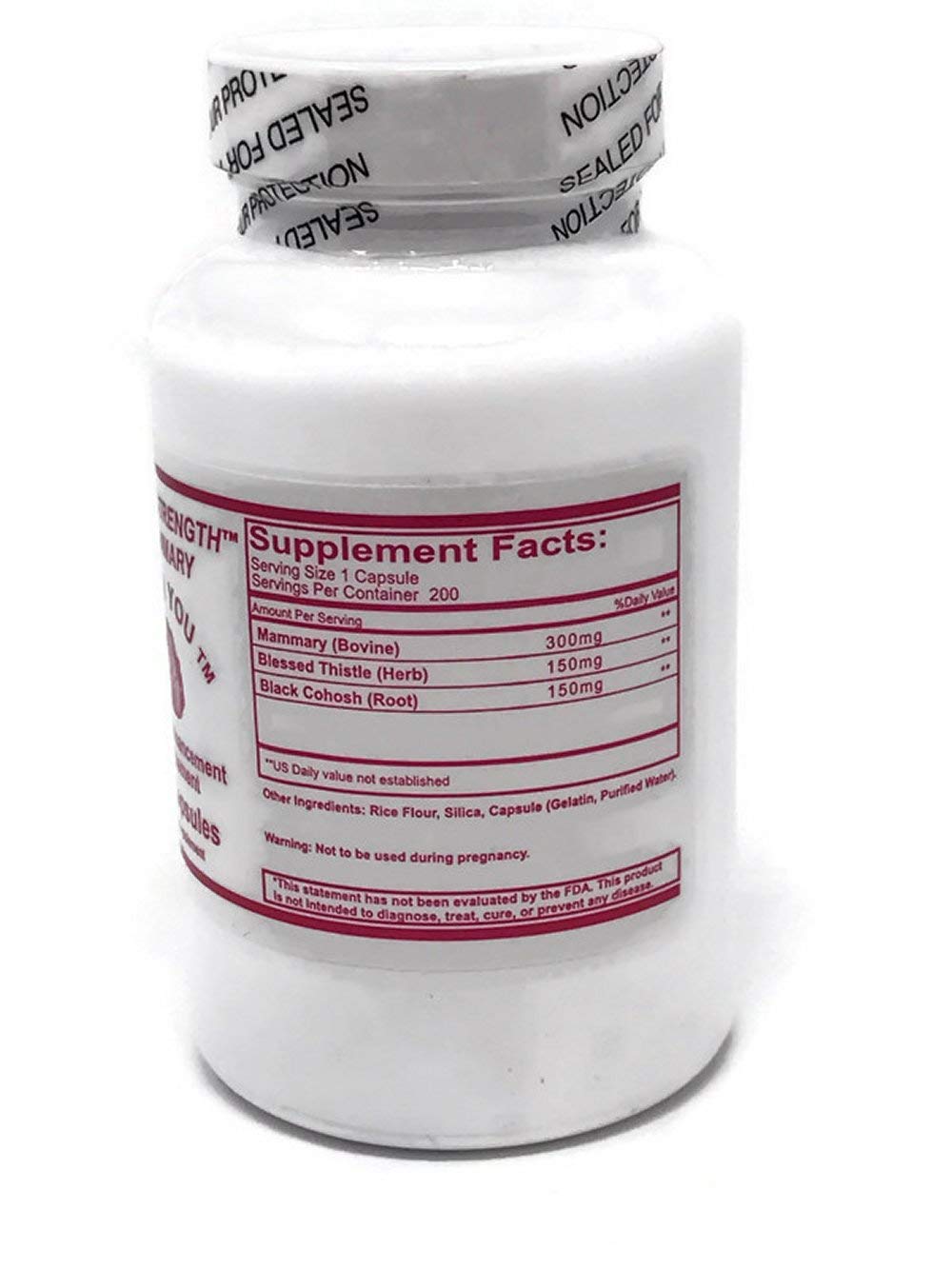 Super Strength Mammary Glandular Formula 200 Capsules