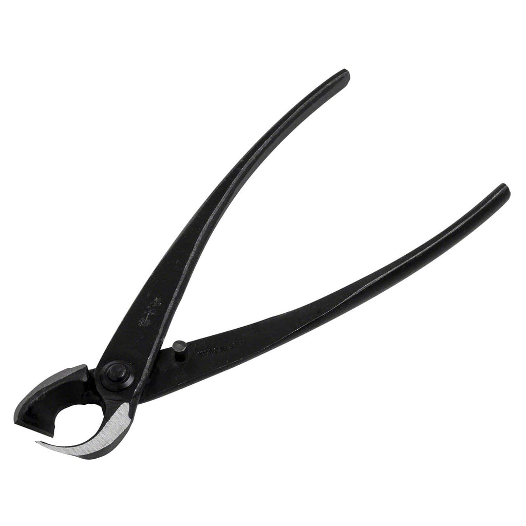 Wazakura Hand Forged Bonsai Concave Branch Cutter, Made in Japan 8 inch (200mm), Japanese Gardening Tools, Straight Edge Black